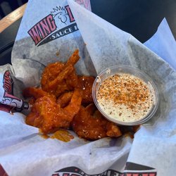 Wing Daddy's Sauce House - Buffalo fried shrimp in hot sauce