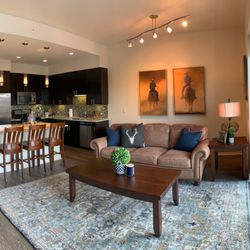 P31 Designs And More - Air BNB mixed with rustic and modern.