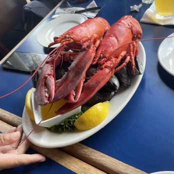 Boston Sail Loft - TWIN STEAMED NEW ENGLAND LOBSTERS with steamed mussels - Bars Near Me - Boston, Massachusetts Boston Sail Loft - TWIN STEAMED NEW ENGLAND LOBSTERS with steamed mussels - Bars Near Me - Boston, Massachusetts