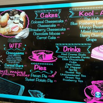 WtfExp - Dessert and drink menu - Cheesesteaks Near Me - Phoenix, Arizona