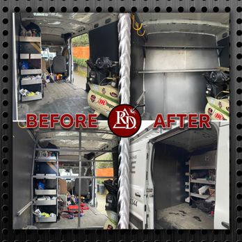 RD Metal - Partition wall in a van with additional tool shelves. Labor with materials: $1,400 - Metal Fabricators Near Me - Mukilteo, Washington