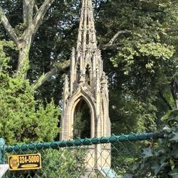The Peace Fountain by Greg Wyatt - Mini Replica of St. John the Divine Church in garden