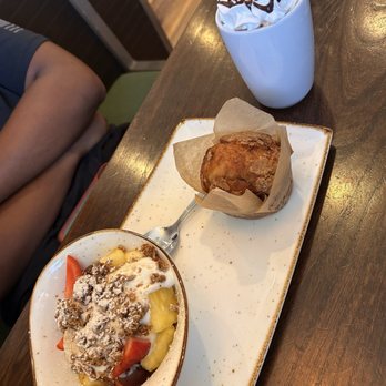 First Watch - Sunrise Granola Bowl Blueberry Muffin Hot Chocolate - Breakfast & Brunch Near Me - Round Rock, Texas First Watch - Sunrise Granola Bowl Blueberry Muffin Hot Chocolate - Breakfast & Brunch Near Me - Round Rock, Texas