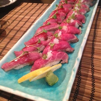 Blue Light Yokohama - Ox fillet sushi (my personal favorite) - Japanese Near Me - Stockholm, Alberta