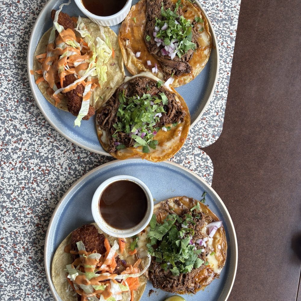 Balam - Quesbirria, consommé and fish taco - Mexican Near Me - Toronto, Ontario Balam - Quesbirria, consommé and fish taco - Mexican Near Me - Toronto, Ontario