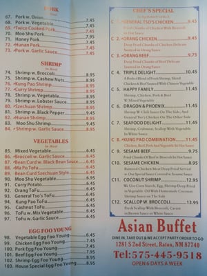 Menu photo 6 Asian Buffet Raton, NM