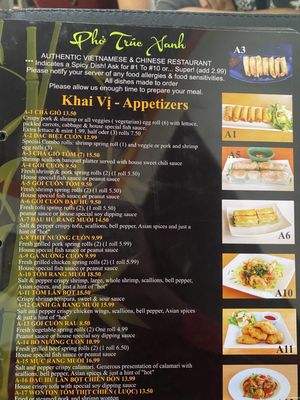 Menu photo 8 Pho Truc Xanh Vista, CA Menu photo 8 Pho Truc Xanh Vista, CA