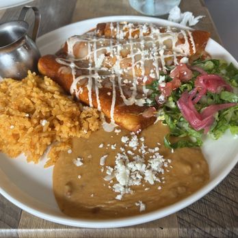 Del Cielo Tamales - Cheese Enchilada Traditional Plate - Mexican Near Me - Tucson, Arizona