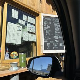 Menu, also there was a seasonal menu on the other side of the window Menu, also there was a seasonal menu on the other side of the window