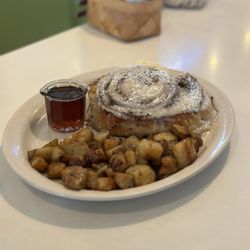 Zider Zee - The cinnamon bun French toast was a literal cinnamon bun.