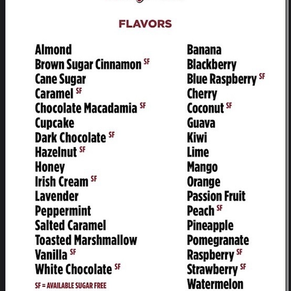 Syrup lists Syrup lists