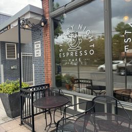 Store front and patio