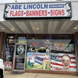 Abe Lincoln Flags Banners & Signs