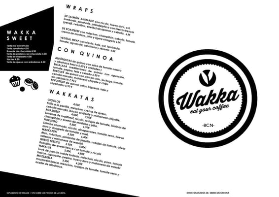 Menu photo 2 Wakka Barcelona, B Menu photo 2 Wakka Barcelona, B