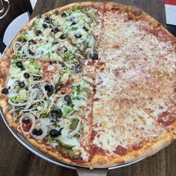La piazza Pizzeria & Restaurant - Half veggie half plain!  Excellent