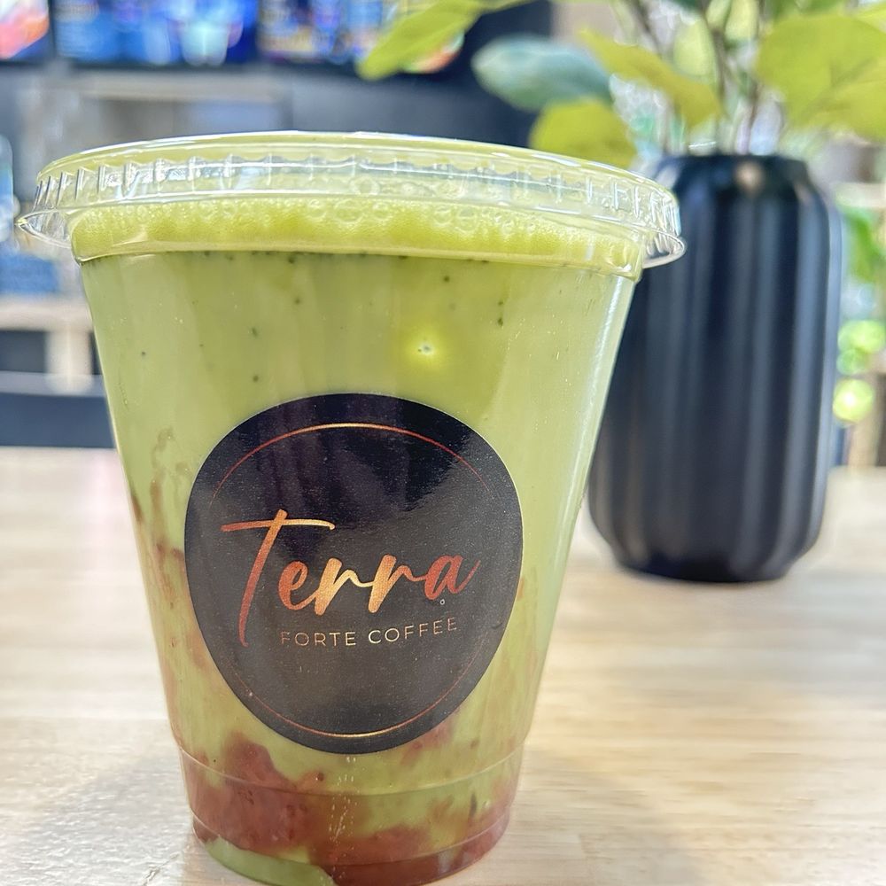 Terra Forte Coffee - Strawberry matcha latte - Coffee & Tea Near Me - Sacramento, California Terra Forte Coffee - Strawberry matcha latte - Coffee & Tea Near Me - Sacramento, California