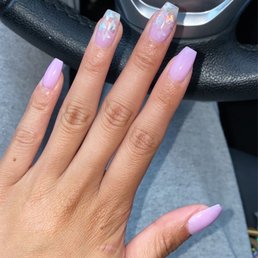 lavender butterfly nails by Lan 2/2 lavender butterfly nails by Lan 2/2
