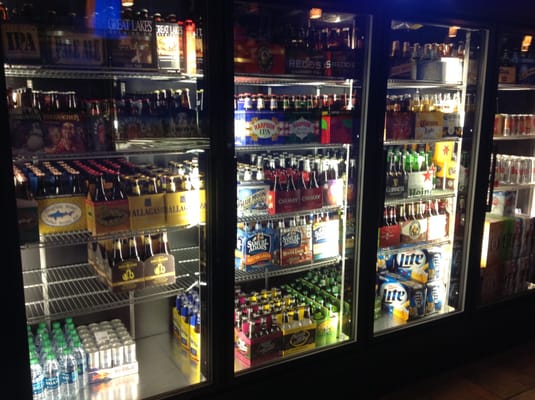 Photo of Parkside Beef & Ale - Philadelphia, PA, US. a refrigerator full of beer