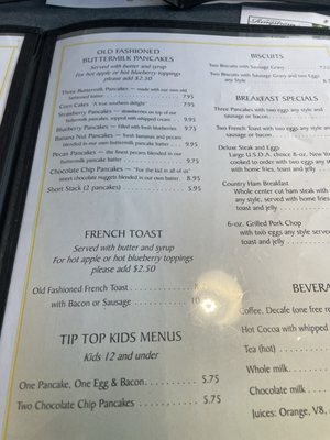 Menu photo 8 Tip Top Restaurant Charlottesville, VA