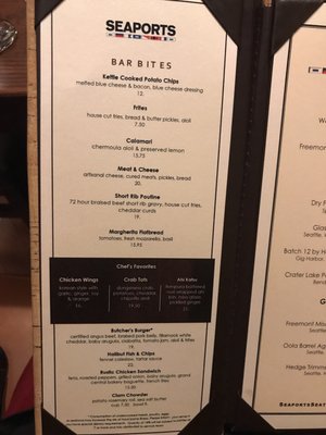 Menu photo 7 Seaports Restaurant Seattle, WA