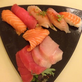 Goleta Sushi House - Sushi Sashimi Combo. The slices of fish were huge, fresh, and melted in your mouth. - Sushi Bars Near Me - Goleta, California Goleta Sushi House - Sushi Sashimi Combo. The slices of fish were huge, fresh, and melted in your mouth. - Sushi Bars Near Me - Goleta, California