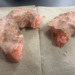 Glazed Strawberry Cake Donut