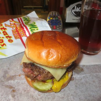 Ridott Corners Tavern - Ridott Cheeseburger, local chips and a good beer.  Doesn't get any better! - Bars Near Me - Ridott, Illinois