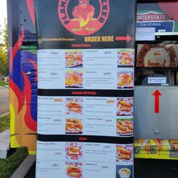 Flamin Hot Chicken - Food truck menu