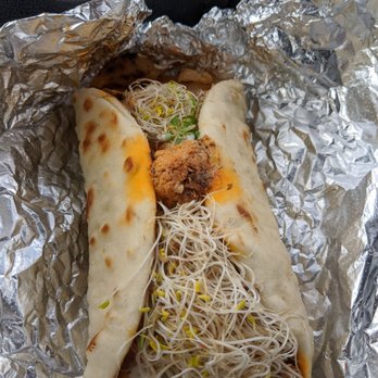 MJ's Cafe - Buffalo cauliflower wrap - Vegan Near Me - Baton Rouge, Louisiana
