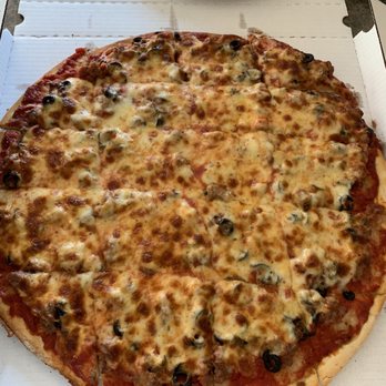 Sal's Pizza Place - Thin crust sausage and black olives - Pizza Near Me - Huntley, Illinois Sal's Pizza Place - Thin crust sausage and black olives - Pizza Near Me - Huntley, Illinois