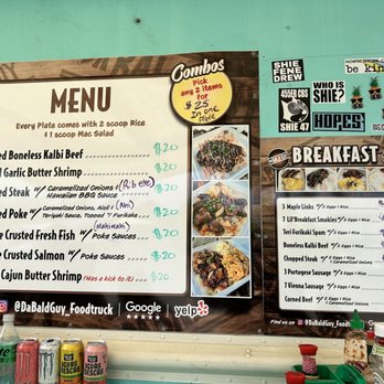 Da Bald Guy - Menu - Food Trucks Near Me - Kahuku, Hawaii