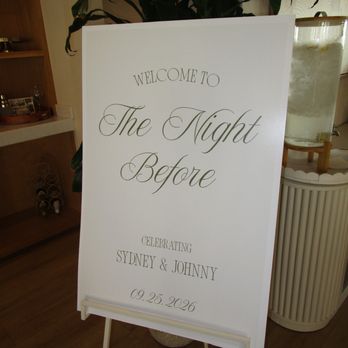 Clique on the Coast - Borrowed easel made it so easy to display our welcome sign! - Venues & Event Spaces Near Me - Dana Point, California
