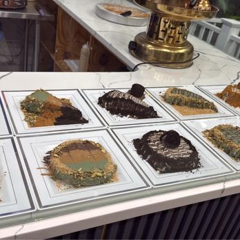 Yallah Habibi - DaVinci level art greeting. Not sure how staff keeps from licking each one... Who knew, Baklava can be upgraded. - Desserts Near Me - Staten Island, New York Yallah Habibi - DaVinci level art greeting. Not sure how staff keeps from licking each one... Who knew, Baklava can be upgraded. - Desserts Near Me - Staten Island, New York