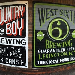 Wildcat Liquor - Hand painted advertisements by a local artist for local beer companies