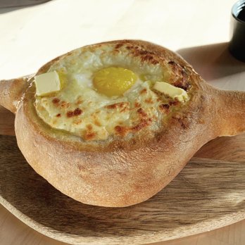 Skalka - This is the medium size  Adjaruli Khachapuri. How gorgeous is that?! - Breakfast & Brunch Near Me - Seattle, Washington