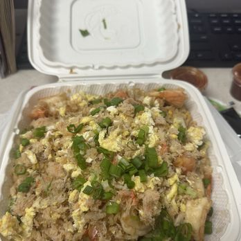 Little Siam Thai Cuisine - Crab fried rice with shrimp added - Thai Near Me - Van Nuys, California