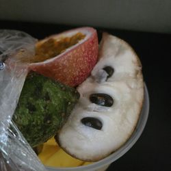 Soursop, passion fruit, and mango