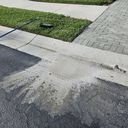 Rising Star Pavers - sand left in our street
