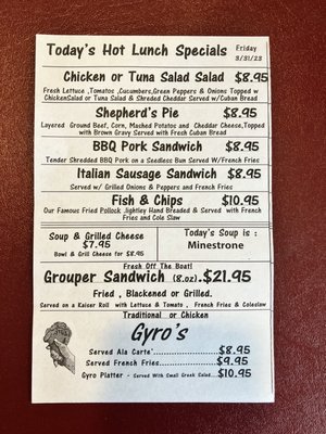 Menu photo 1 Anderson Road Cafe Tampa, FL Menu photo 1 Anderson Road Cafe Tampa, FL
