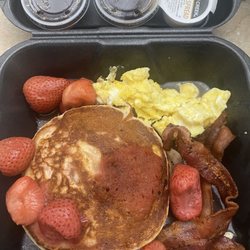 Pancake Breakfast with strawberries