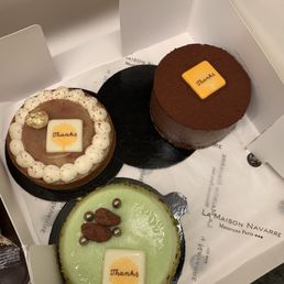 Top left: Pear Hazelnut Tart 8/10 Bott left: Chocolate Pistachio Tart 9/10 Top right: Royal au Choclat 10/10