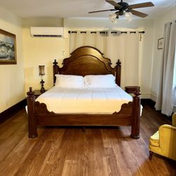 King size bed in suite