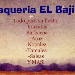 Taqueria El Bajio - Business card back