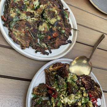 Perilla korean steakhouse - garlic chive pancake and brussels sprouts - Steakhouses Near Me - Chicago, Illinois Perilla korean steakhouse - garlic chive pancake and brussels sprouts - Steakhouses Near Me - Chicago, Illinois