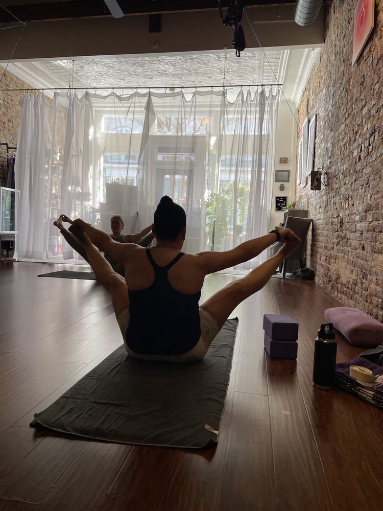 Social spots from Purple Blossom Yoga Studio