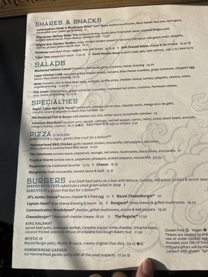 Menu photo 8 Cloud Bar Kalama, WA