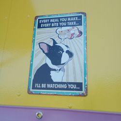 The Bulldog Café - Sign on the food truck. Lol.