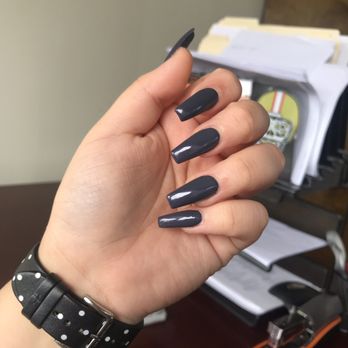 Yvonne's Nails - beautiful dark grey - Nail Salons Near Me - Fremont, California Yvonne's Nails - beautiful dark grey - Nail Salons Near Me - Fremont, California
