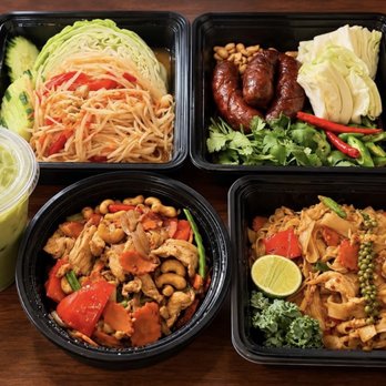 Thai Marche - Papaya salad, Thai sausage, cashew chicken, drunken noodles & Thai green tea - Food Delivery Services Near Me - Las Vegas, Nevada