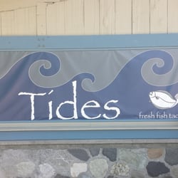 Tides - Big sign on building